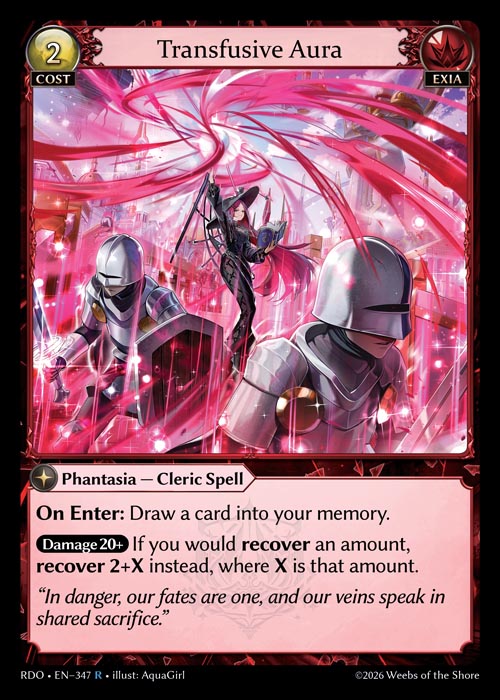 Transfusive Aura