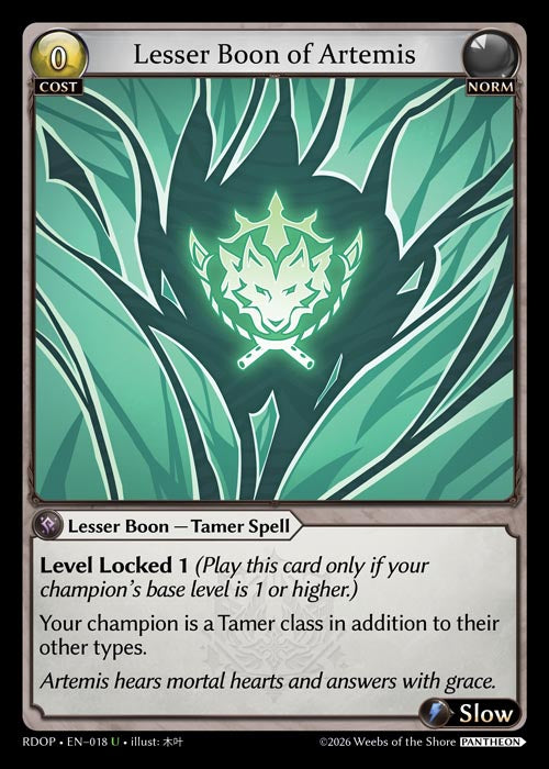 Lesser Boon of Artemis